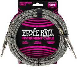 Ernie Ball Braided Cable 6.3mm male - 6.3mm mal...