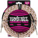 Ernie Ball Braided Cable 6.3mm male - 6.3mm mal...