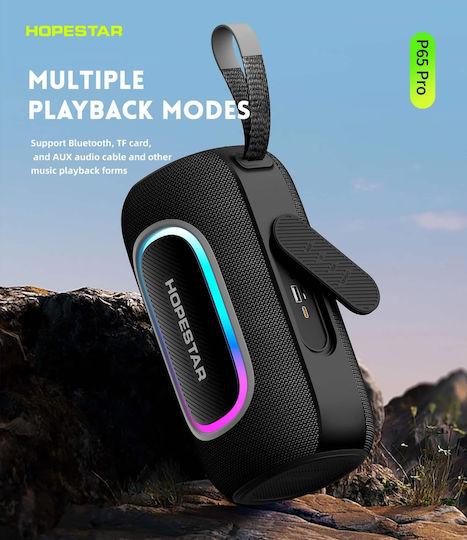 Hopestar Bluetooth Speaker 50W with Battery Life up to 6 hours Black