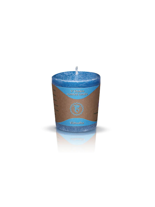 Scented Candle Throat Chakra Blue 1pcs