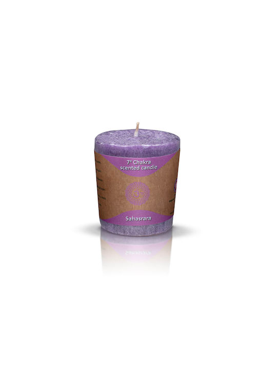 Scented Candle Crown Chakra Purple 1pcs