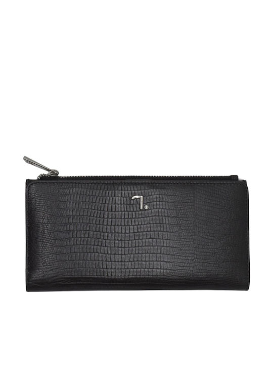 7.Dots Large Leather Women's Wallet Classic Black