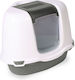 PetMax Petmax Cat Toilet Closed for Corner Gray L55 x W42.5 x H42cm