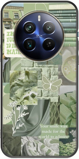 Aesthetic Green Realme 12+ 5g Black TPU Black Silicone