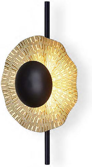 Luma Φωτιστικό Τοίχου LED Black-Gold 45εκ. Luma Φωτιστικό Τοίχου LED Black-Gold 45εκ.