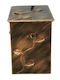 GTMED Metallic Box Wood Storage 37x54x44cm Bronze