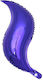 Μπαλόνι Μοβ Swirling S Ουρά Γοργόνας 18"/45cm