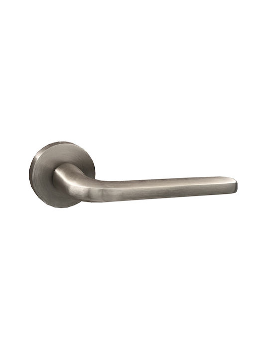 Mâner Ușă Rozetă Aluminiu Nichel Mat Dk1235 Stânga Bucată Ușă Față