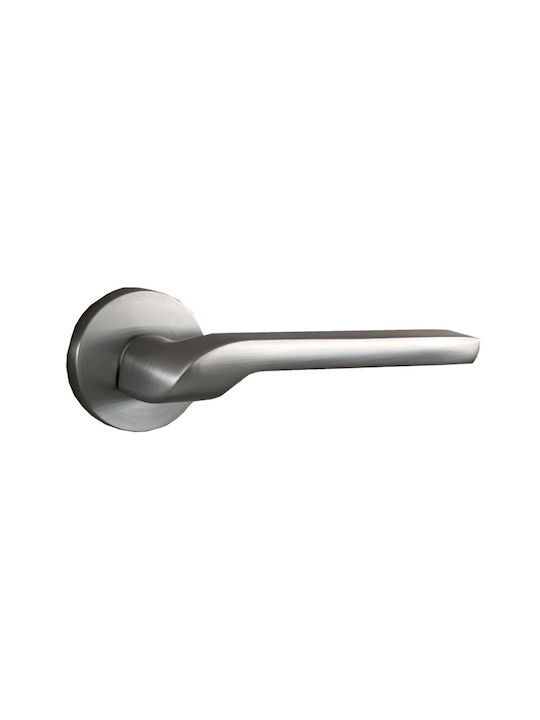 Türgriff Rosette Zamak Nickel Matt R33 Paar Innentür
