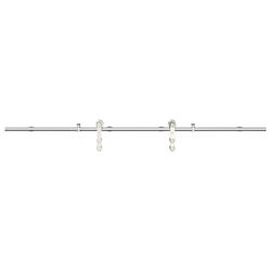 Vidaxl Sliding Door Mechanism Silver 200 cm Stainless Steel Vidaxl Sliding Door Mechanism Silver 200 cm Stainless Steel