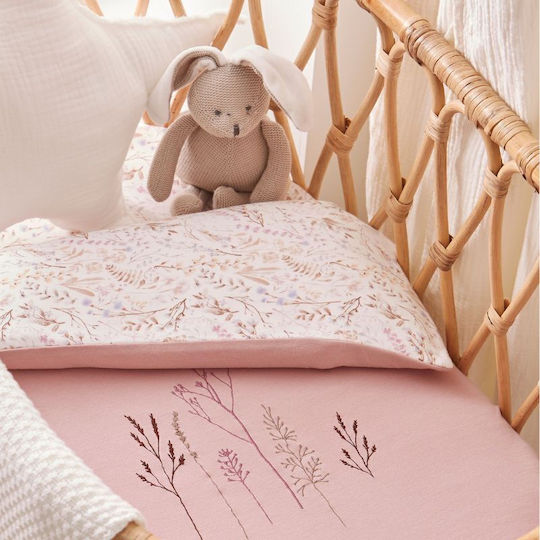 Bimbidreams Set Baby Duvet Cover with Pillowcase Niza Pink 120x150cm