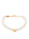 Visetti Women's Bracelet made of Steel Gold Plated with Pearls