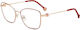 Carolina Herrera Metal Eyeglass Frame Red HER 0...
