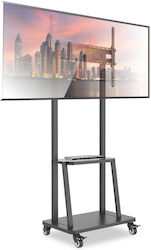 Techly ICA-TR3390 Βάση Τηλεόρασης Δαπέδου έως 70"