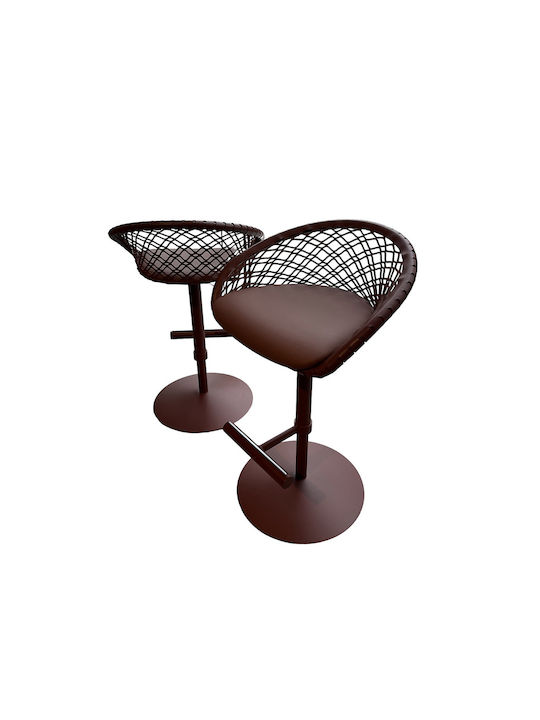 Stool Bar Metallic P47 Skin 58x46x86cm