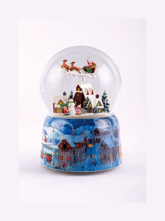 Weihnachtliche Schneekugel mit dem Weihnachtsmann 1Stück