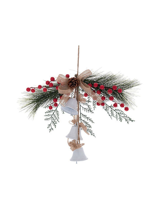 Hanging Bell Ornament White 30x45cm