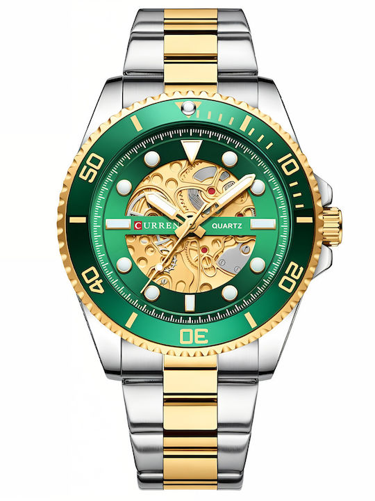 Curren Men's Watch 44mm Battery with Silver Met...