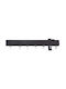 Import Hellas Heavy Duty One-Way Aluminum Curtain Track Black 140cm 1991-18
