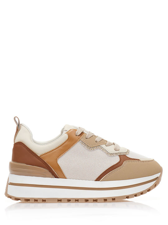 Damen Flatforms Sneakers Cigar