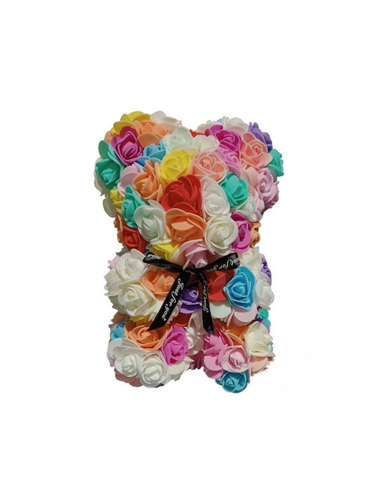 Bear of Artificial Roses Multicolour 25cm