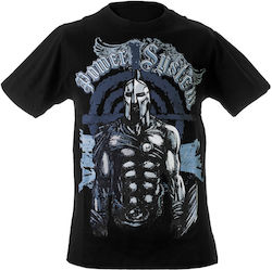 T-shirt Spartan Μαύρο Power System Ps 5000b
