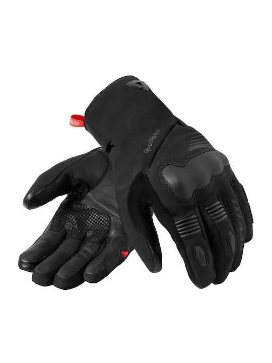 Rev'IT Kryptonite 3 Χειμερινά Ανδρικά Γάντια Μηχανής Softshell Αδιάβροχα Μαύρα