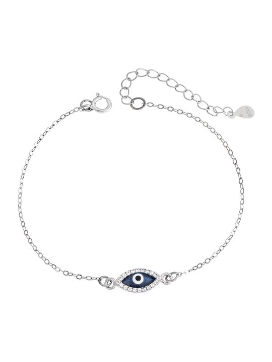 Senza Women's Bracelet with design Eye made of Silver