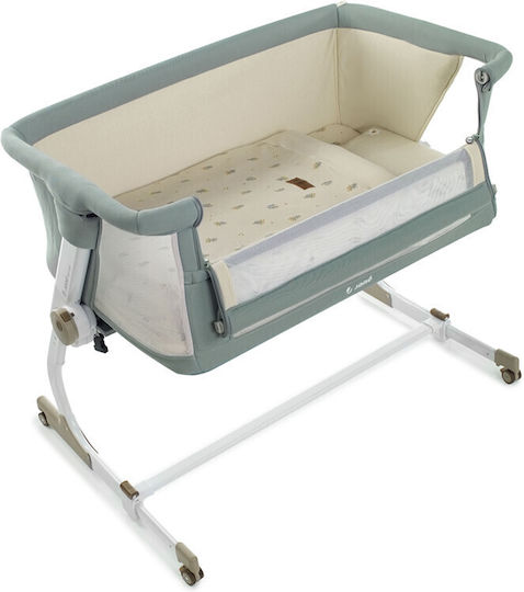 Jane Λίκνο Baby Side Iii με Στρώμα και Ρόδες Botanic