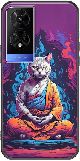 Animale de Meditație Pisică Tcl 50 5g Negru TPU Silicon Negru