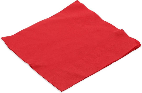 Serviette Luxus Rote 17x17cm 100 Stück Stück