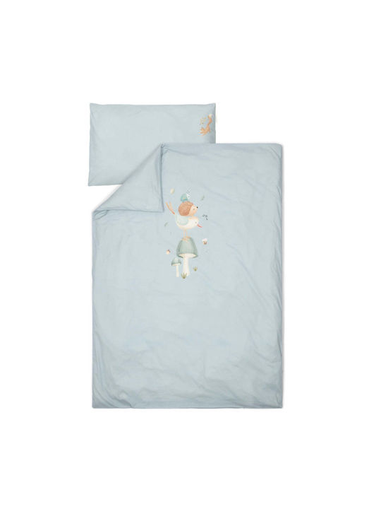 Little Dutch Βρεφική Παπλωματοθήκη Little Dutch Denim Blue Denim Blue 100x140εκ.