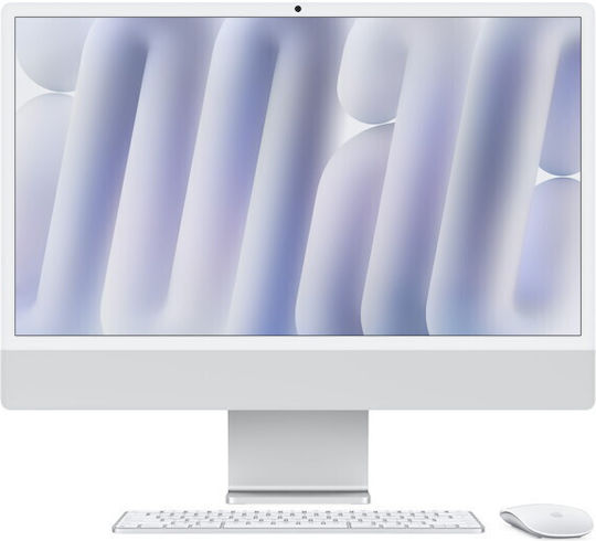 Apple IMac 24" 2024 (M4-10-ядрен/16ГБ/512ГБ SSD/10-ядрен графичен процесор/macOS) Silver GR