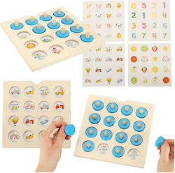 Montessori Wooden Puzzle Set 4 Cards ikonka