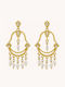 Mya-Bay Earrings made of Silver Gold Plated with Stones