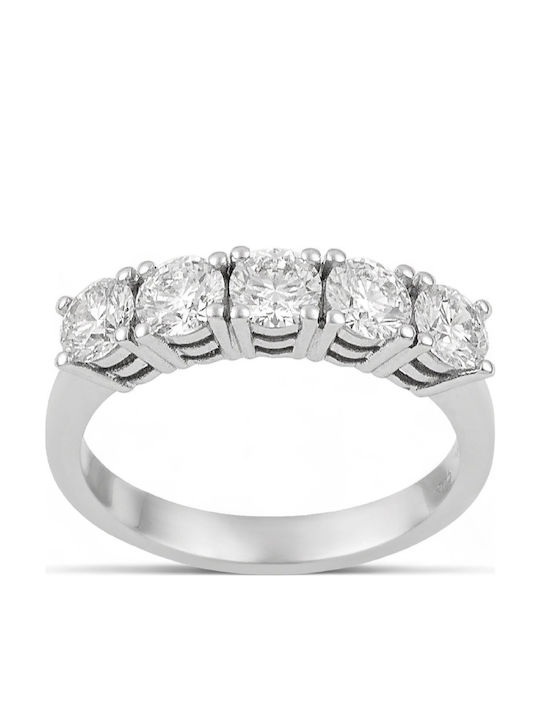 Etho Messina Ring with Diamond made of White gold 14K