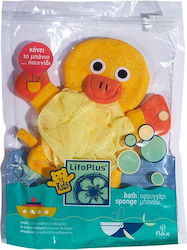 LifoPlus Baby Bath Sponge Παπάκι Yellow 1pcs