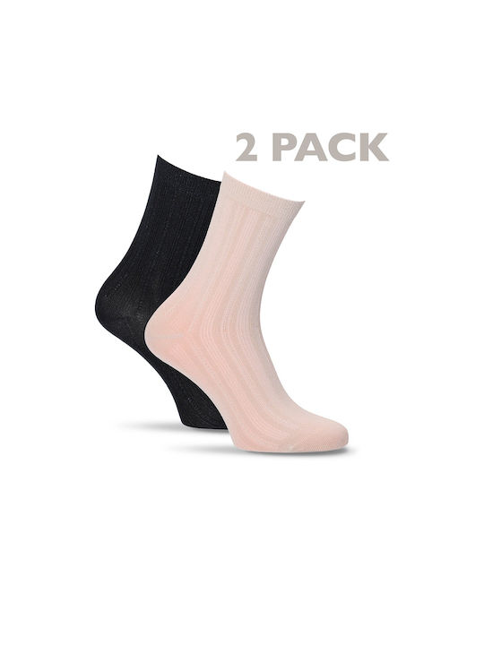 Tamaris Дамски Чорапи Beige Black 2Пакет