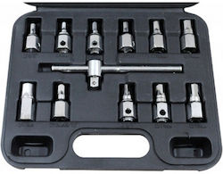 Set 12 Oil Filter Adapter Sockets 3/8" Bass Polska