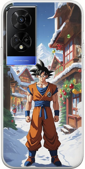 Коледно аниме Son Goku Tcl 50 5g гъвкав TPU прозрачен силикон