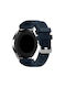 Twill Texture Silicone Strap Amazfit Balance 46mm/amazfit Active Edge 46mm/amazfit Falcon Dark Blue