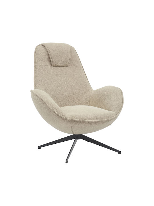 Flago Sessel Drehbar Beige Shade 85x88x103.5cm