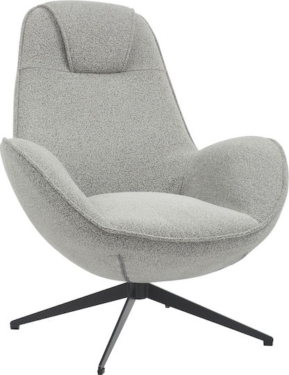 Flago Sessel Drehbar Light Grey 85x88x103.5cm