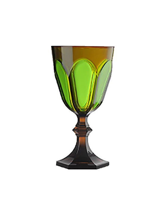 Mario Luca Giusti Forte Dei Marmi Glass for White and Red Wine made of Glass in Honey Color Goblet