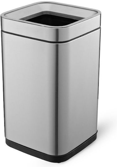 Delta Cleaning Inox Καλαθάκι Μπάνιου 8lt Ασημί