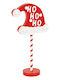 Beleuchtet Weihnachtliche Figur Aufschrift Rot Höhe 40cm