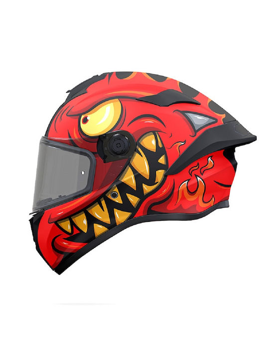 MT Targo S Angeldemon B2 Red Gloss Κράνος Μηχαν...