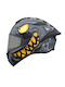 MT Targo S Angeldemon B1 Black Matt Motorcycle Helmet Full Face DOT / ECE 22.06 1450gr