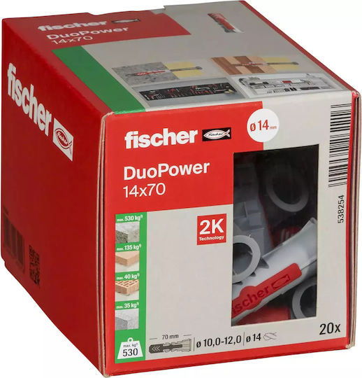 fischer Duopower Oops Plastic 14x70mm