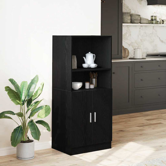 Στήλη Κουζίνας Μαύρο 57x41.5x131.5εκ.